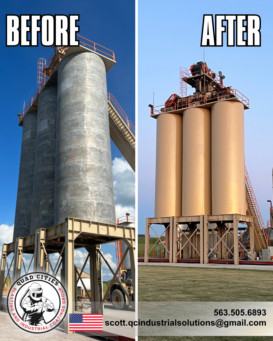 Industrial blasting project photo