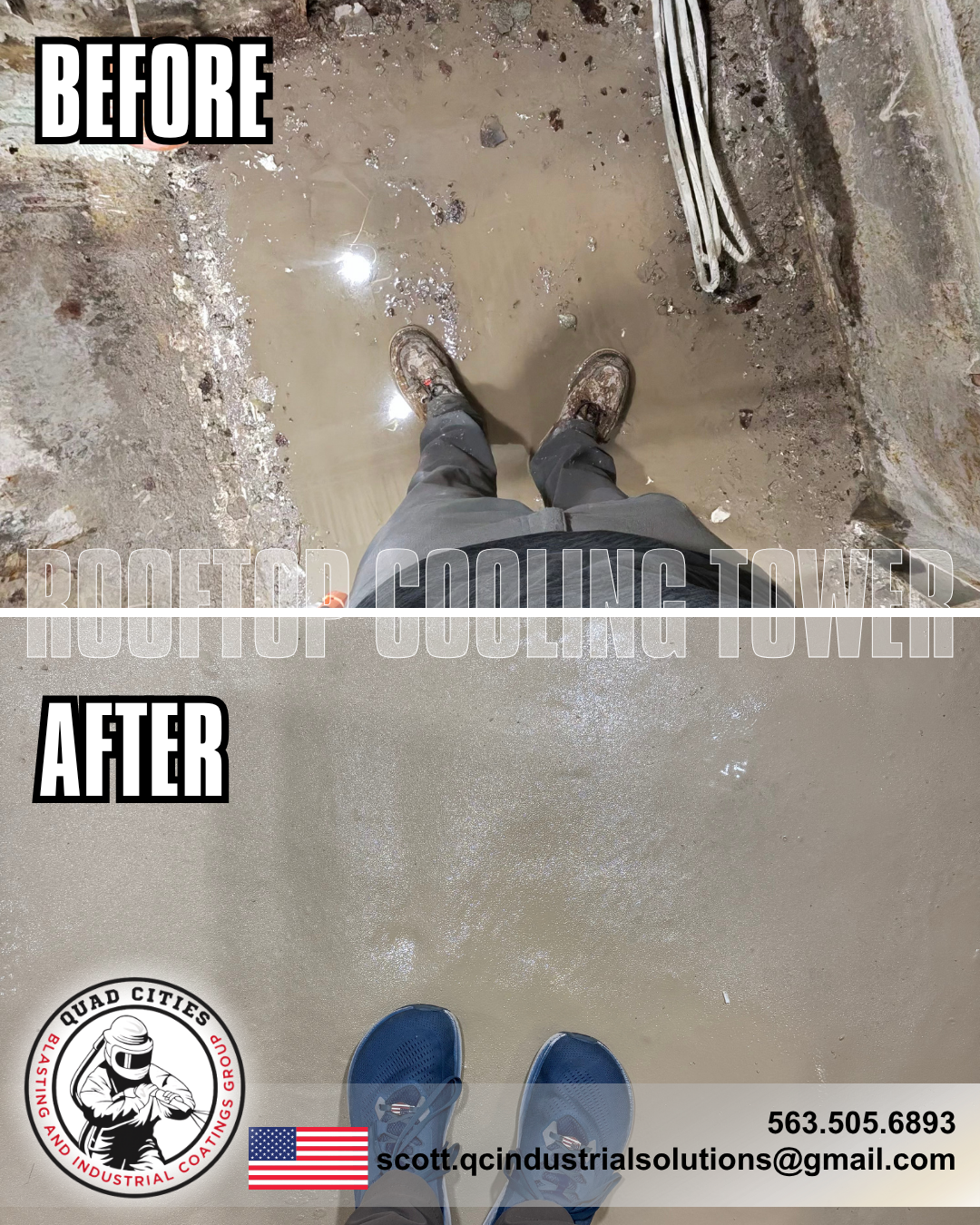 Industrial blasting project photo