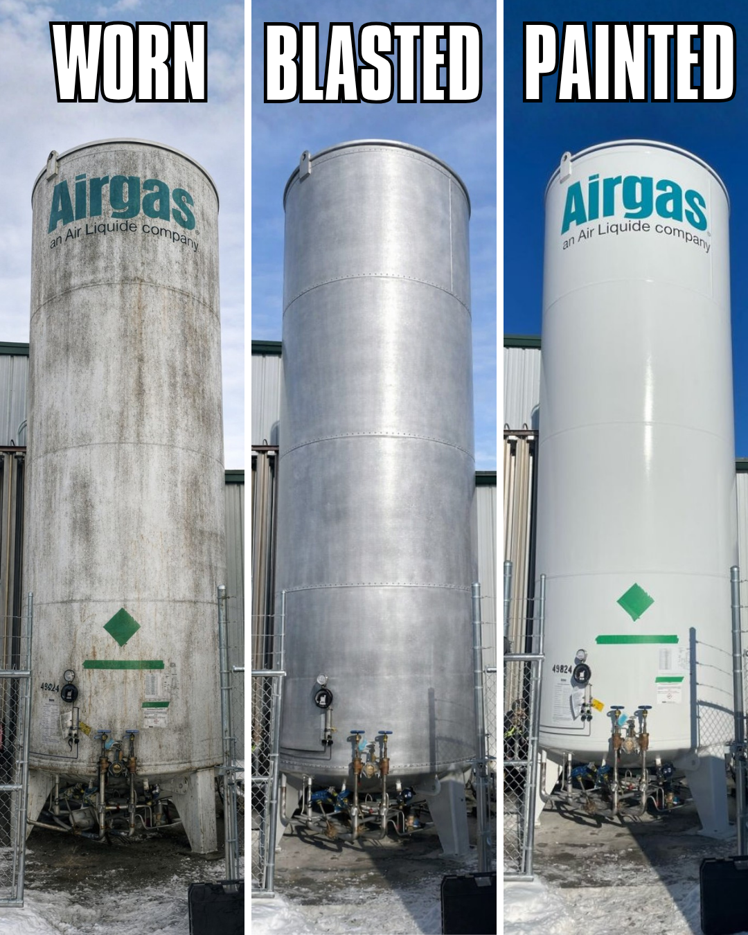 Industrial blasting project photo