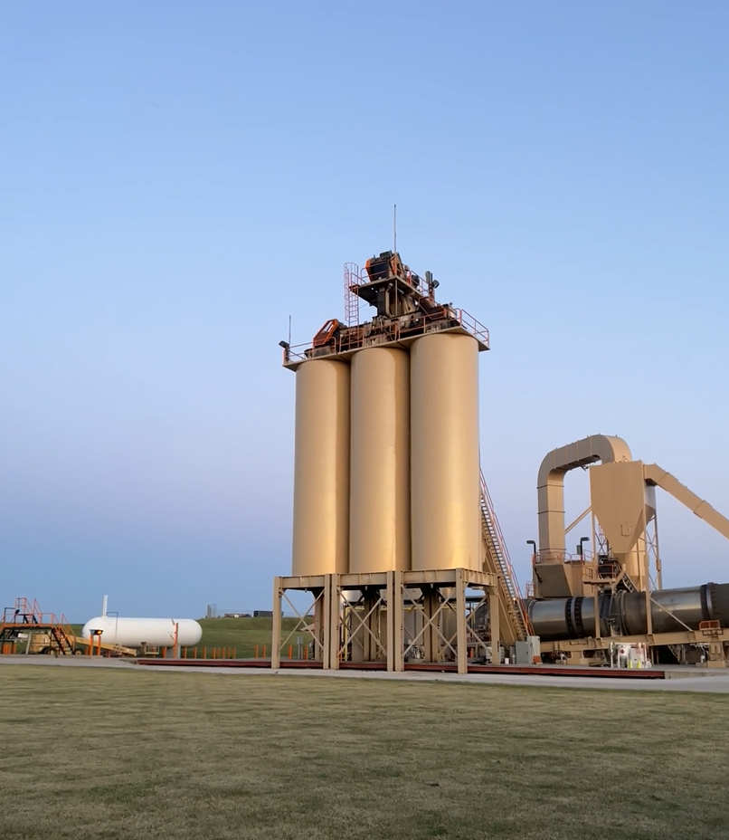 Final inspection of restored silo and facility structure